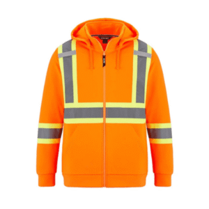 Hi-Vis Polyester Full Zip Hoodies