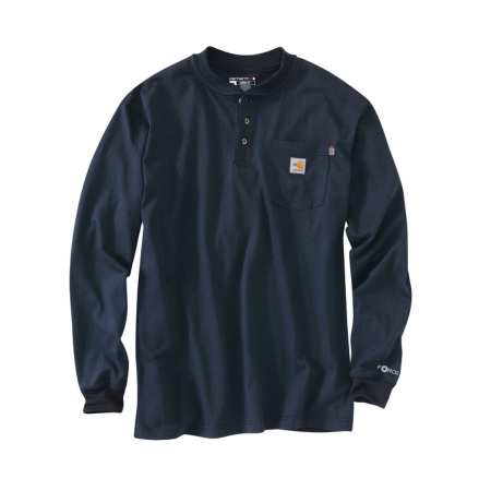 Flame-Resistant Carhartt Long-Sleeve Henley Shirts