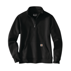 Women's Relaxed Fit Midweight Quarter-Zip Mock-Neck Sweatshirts