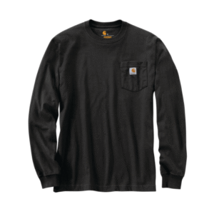 Loose Fit Heavyweight Long-Sleeve Pocket T-Shirt